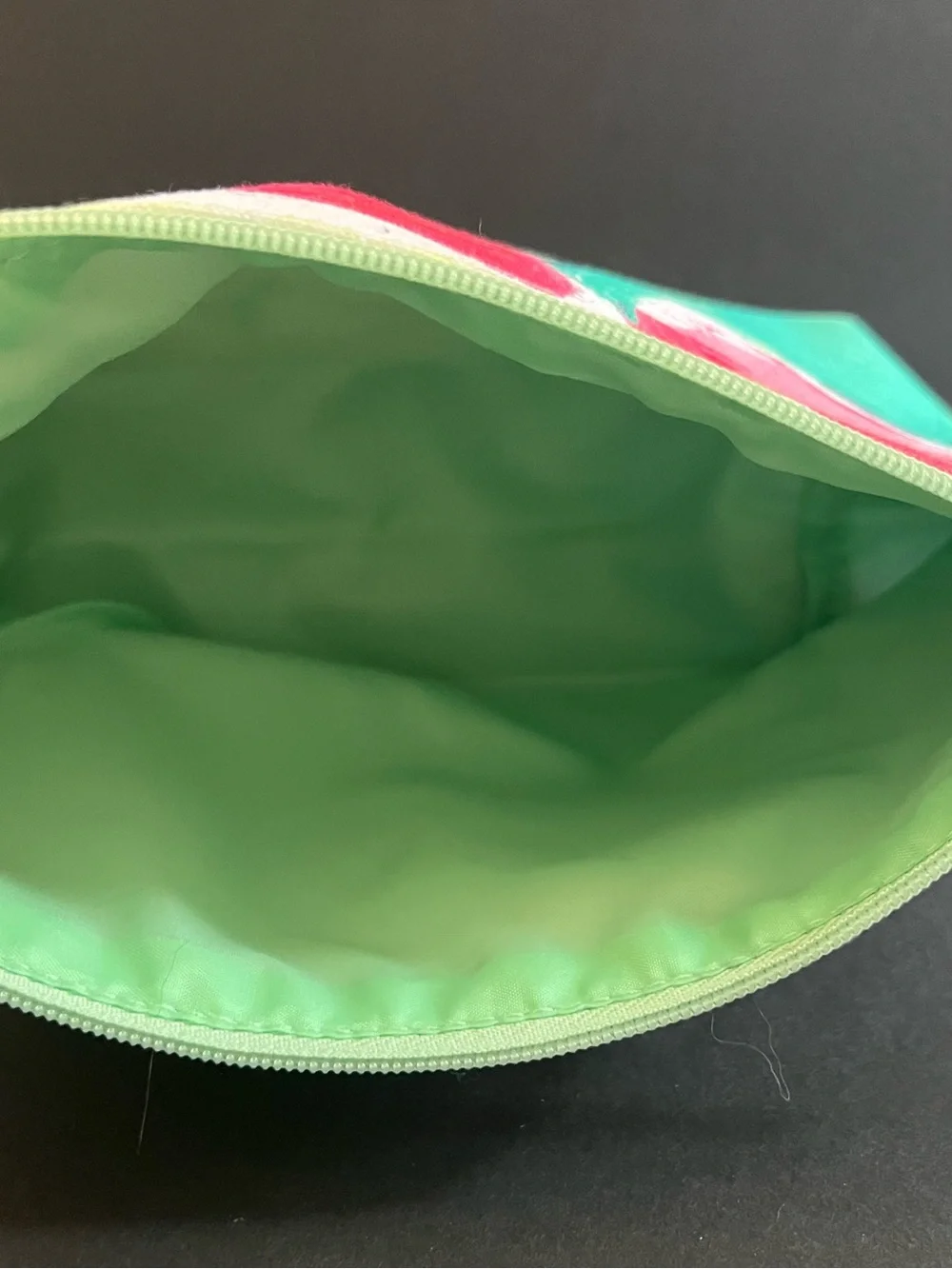 Clinique Drawbertson Floral Cosmetic Pouch in Pink, Green, Black